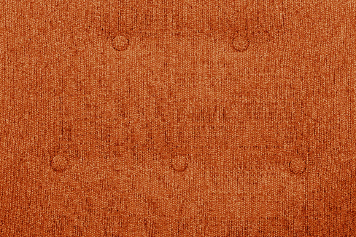 Silln tejido naranja patas madera clara OLAF
