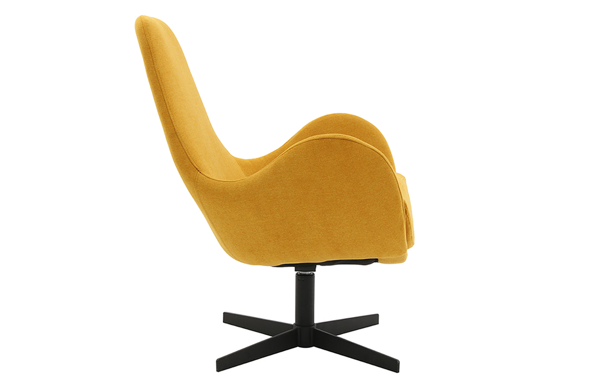 Silln terciopelo amarillo mostaza ANDY