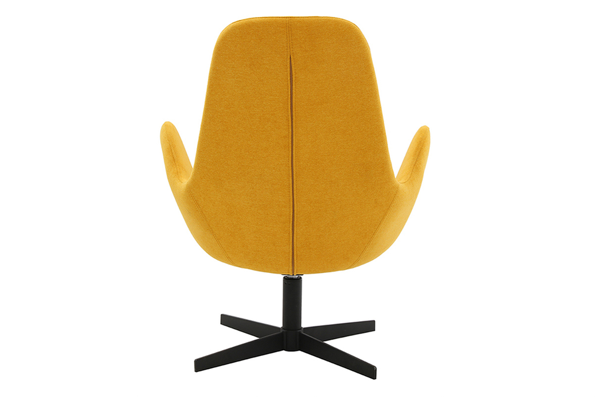 Silln terciopelo amarillo mostaza ANDY