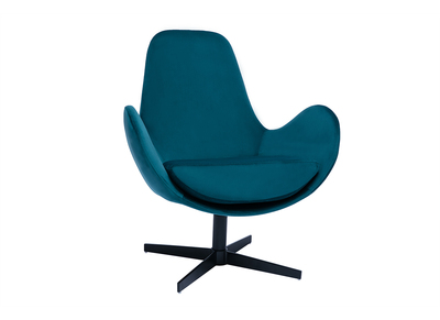 Sillón terciopelo azul petróleo ANDY