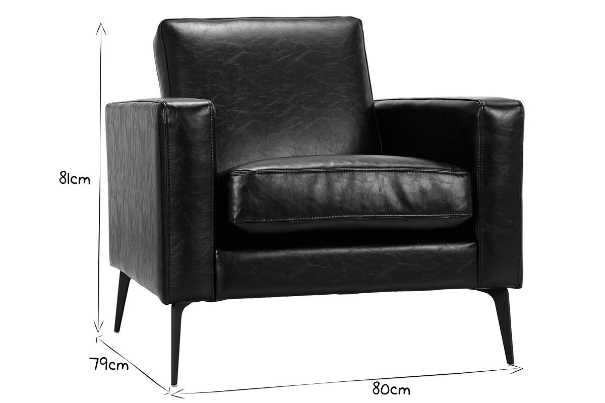 Silln vintage negro RICCI