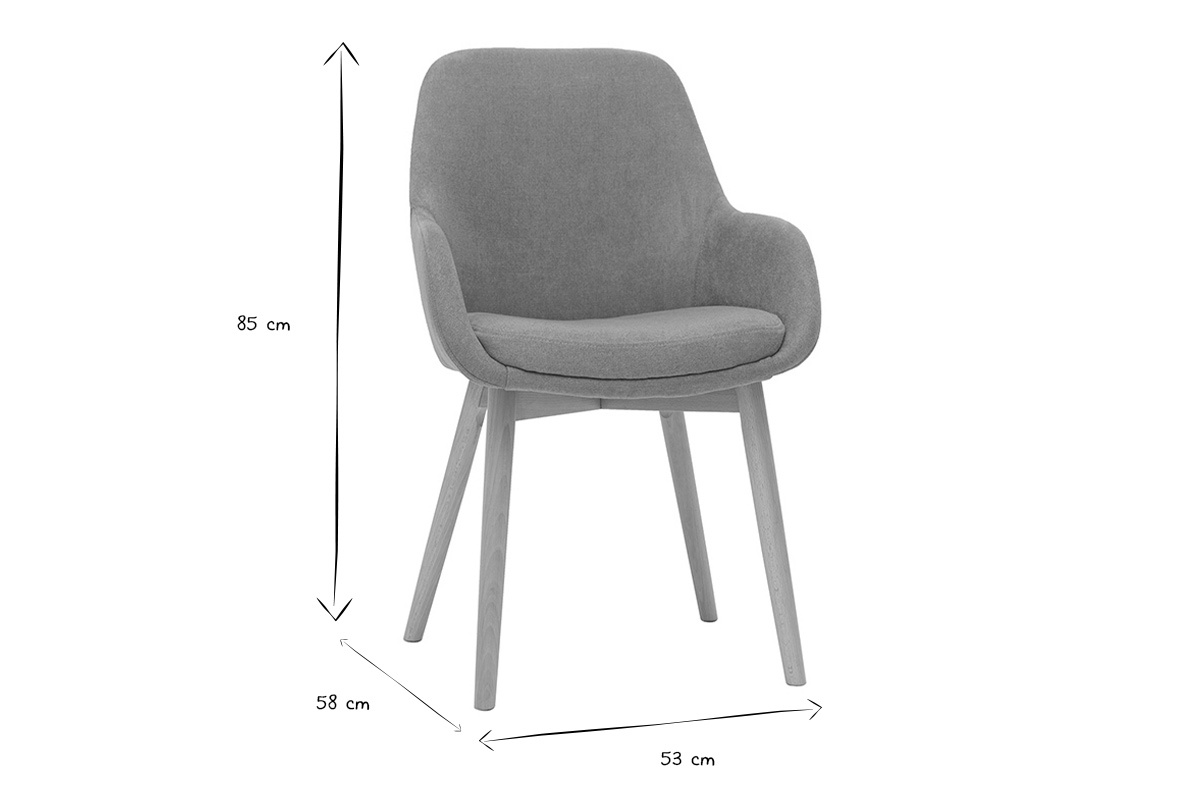 Sillones escandinavos de tela efecto terciopelo amarillo mostaza y madera maciza clara (lote de 2) HOLO