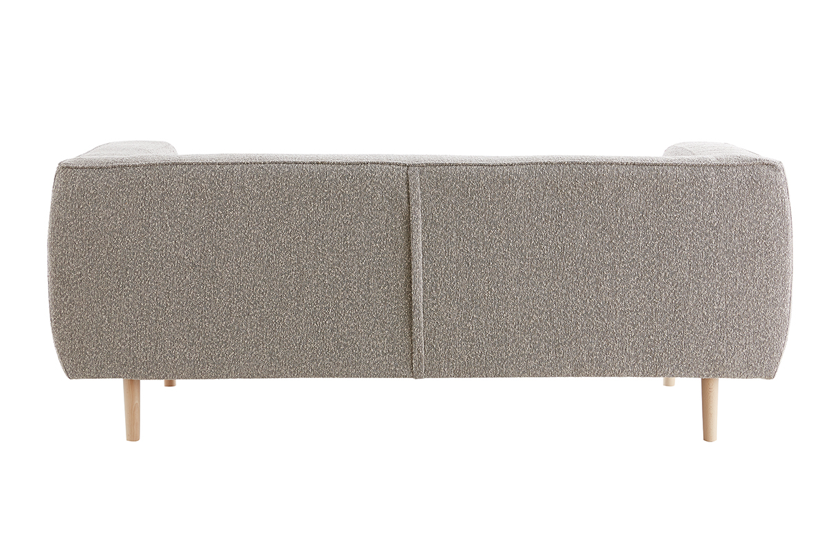 Sof 2-3plazas estilo nrdico de tejido rizado estilo lana de color topo MORRIS