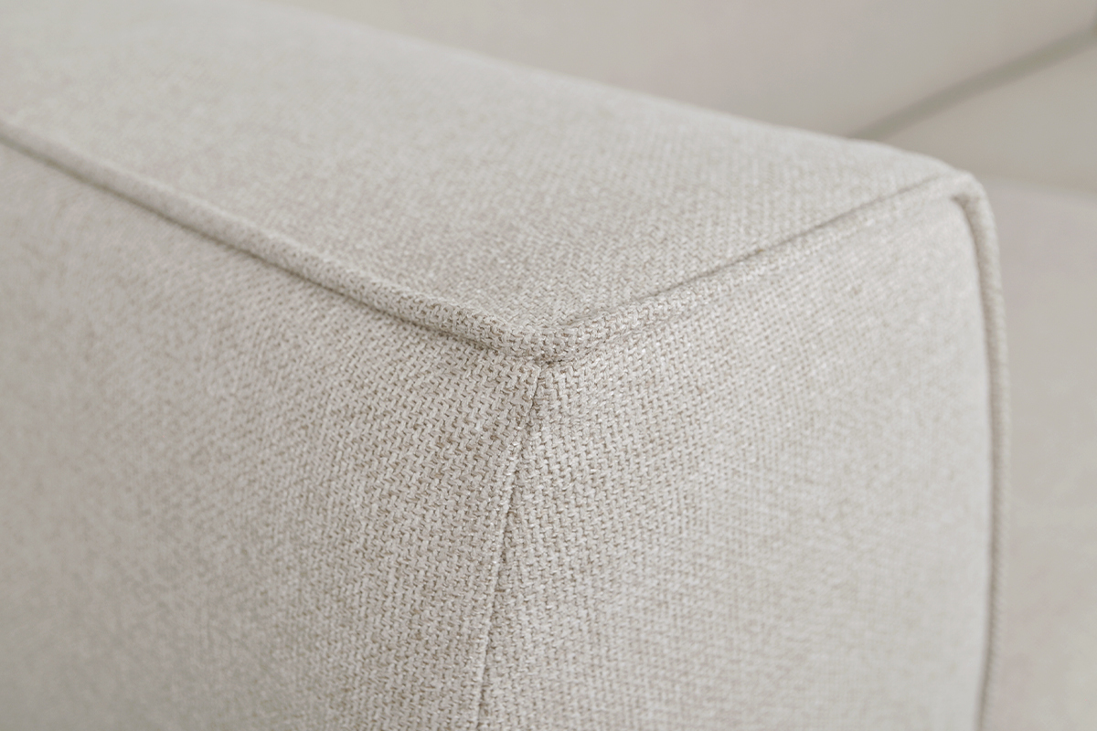 Sof 2-3plazas nrdico de tela beige y madera MORRIS