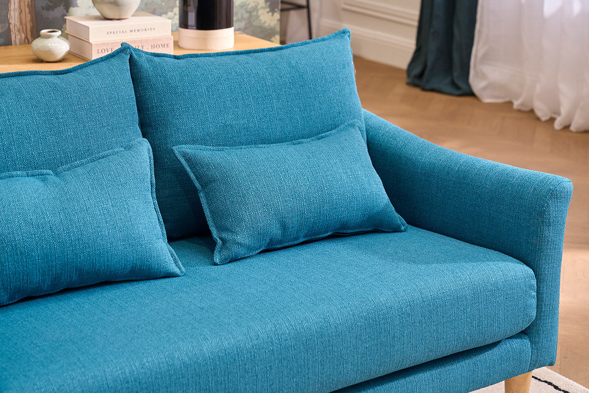 Sof� 2 plazas azul petr�leo KATE