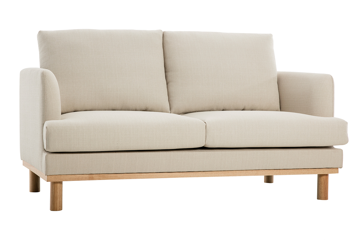 Sof 2plazas beige estilo nrdico HOBART
