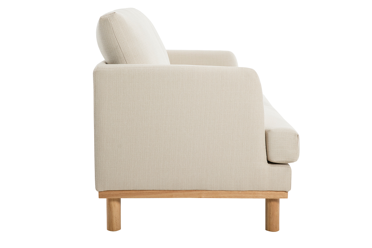 Sof 2plazas beige estilo nrdico HOBART