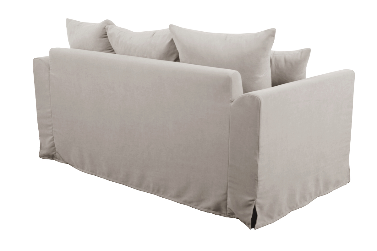 Sof 2plazas desenfundable en tejido de color lino FEVER