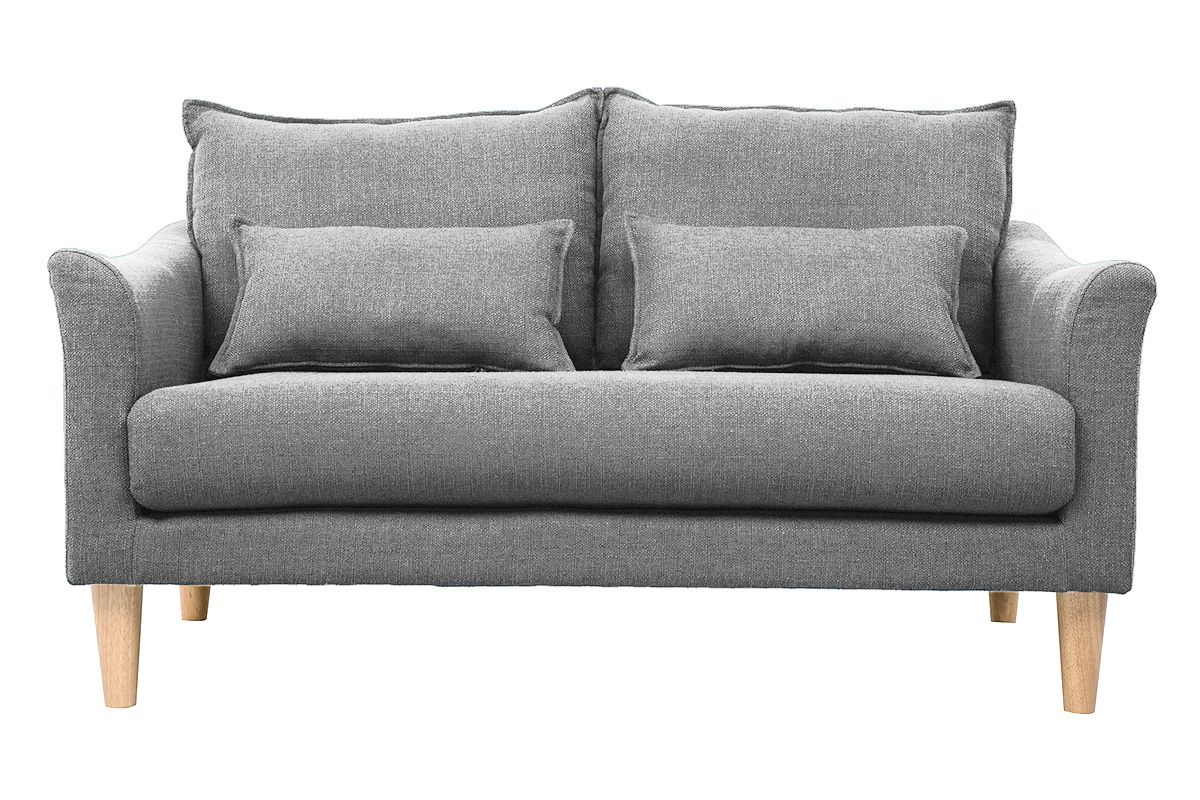 Sof 2 plazas gris KATE