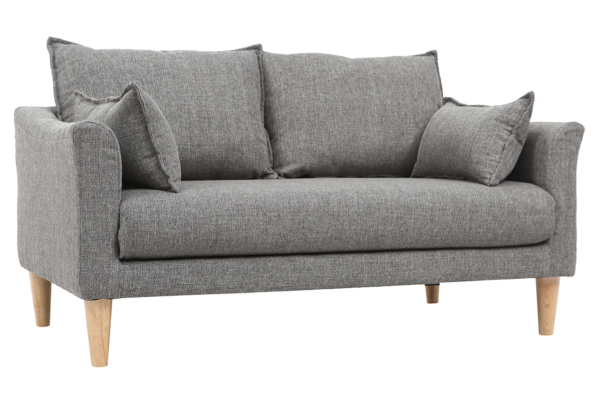 Sof 2 plazas gris KATE