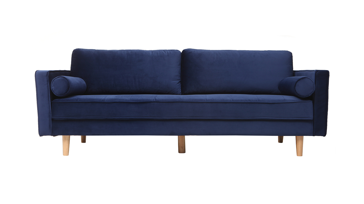 Sof 3-4 plazas terciopelo azul oscuro IMPERIAL
