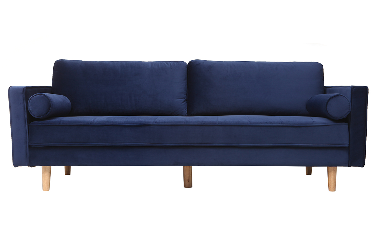 Sof 3-4 plazas terciopelo azul oscuro IMPERIAL