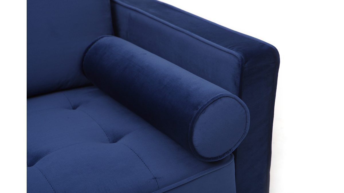 Sof 3-4 plazas terciopelo azul oscuro IMPERIAL
