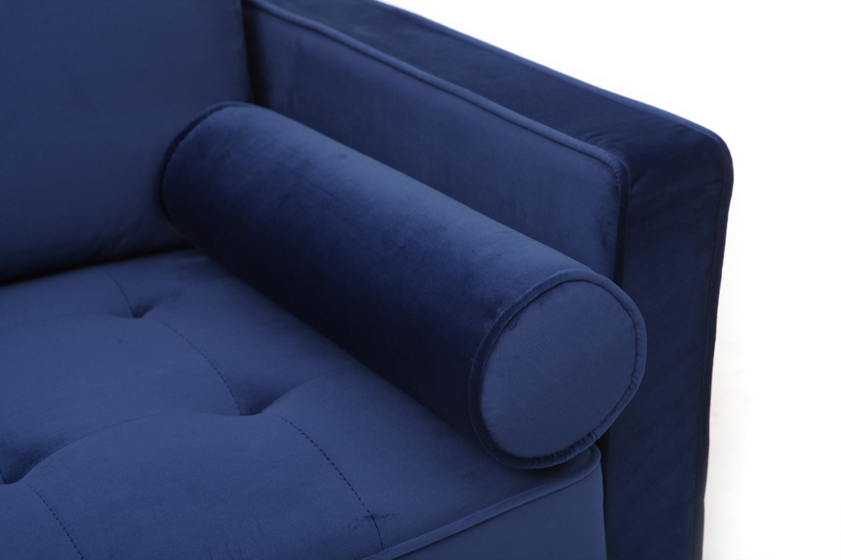 Sof 3-4 plazas terciopelo azul oscuro IMPERIAL