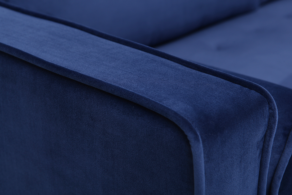 Sof 3-4 plazas terciopelo azul oscuro IMPERIAL