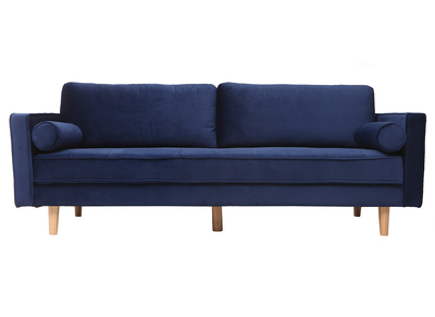 Sof&aacute; 3-4 plazas terciopelo azul oscuro IMPERIAL