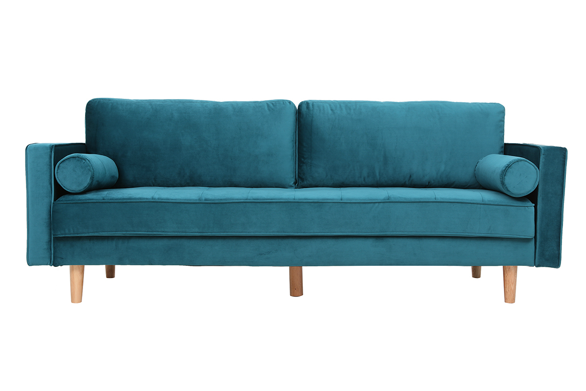 Sof 3-4 plazas terciopelo azul petrleo IMPERIAL