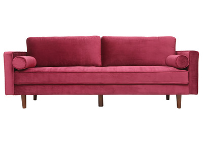 Sof&aacute; 3-4 plazas terciopelo burdeos IMPERIAL