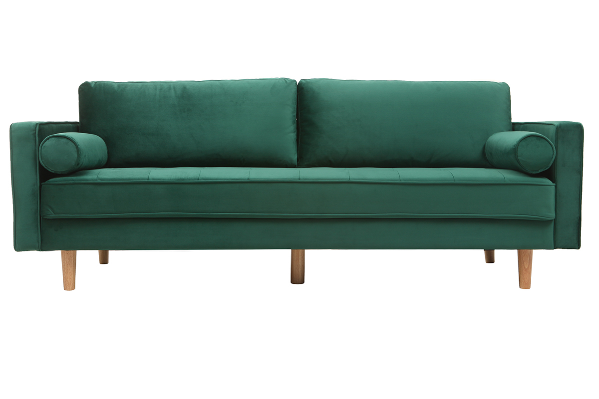 Sof 3-4 plazas terciopelo verde IMPERIAL