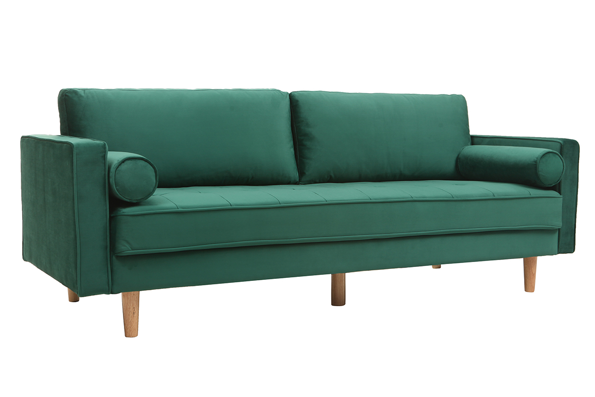 Sof 3-4 plazas terciopelo verde IMPERIAL