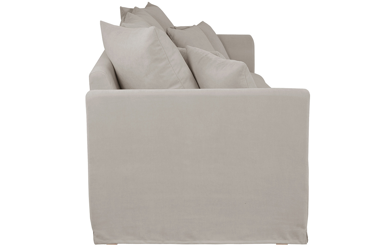Sof 3 plazas desenfundable en tejido color gris FEVER
