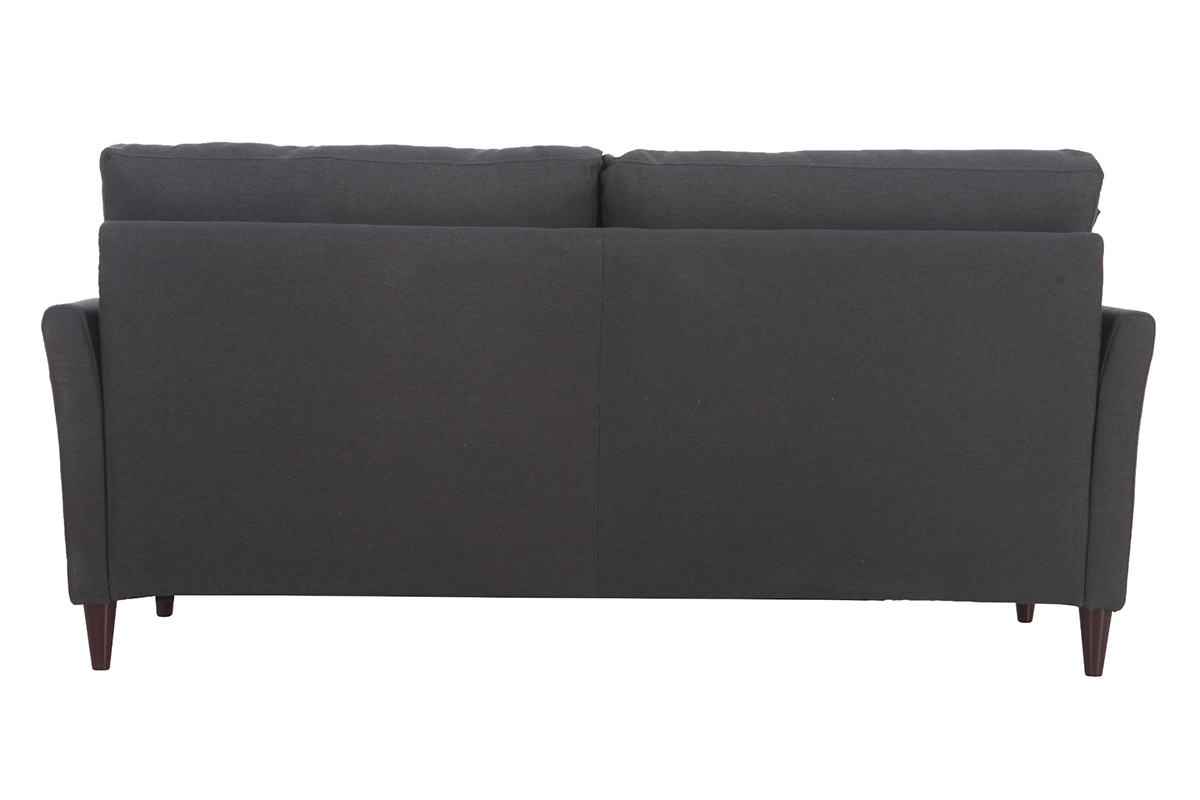 Sof 3 plazas en tejido gris oscuro con almacenaje MEDLEY