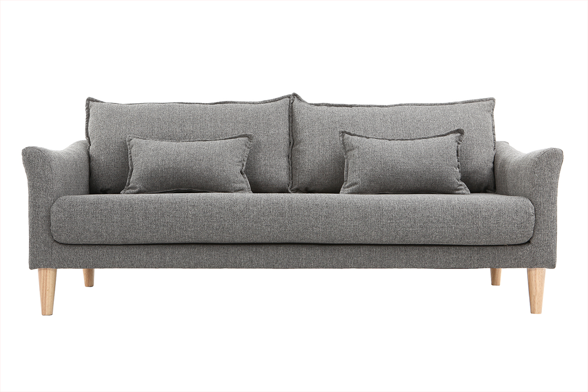 Sof 3 plazas gris KATE