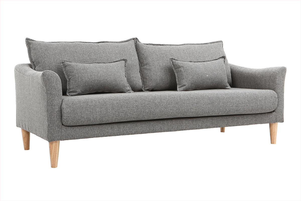 Sof 3 plazas gris KATE