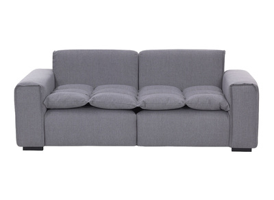 Sof&aacute; 3 plazas moderno tejido gris claro MELLOW