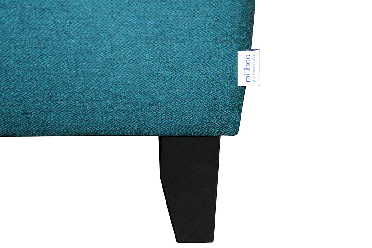 Sof 3 plazas reversible tejido estampado azul petrleo HARRISON