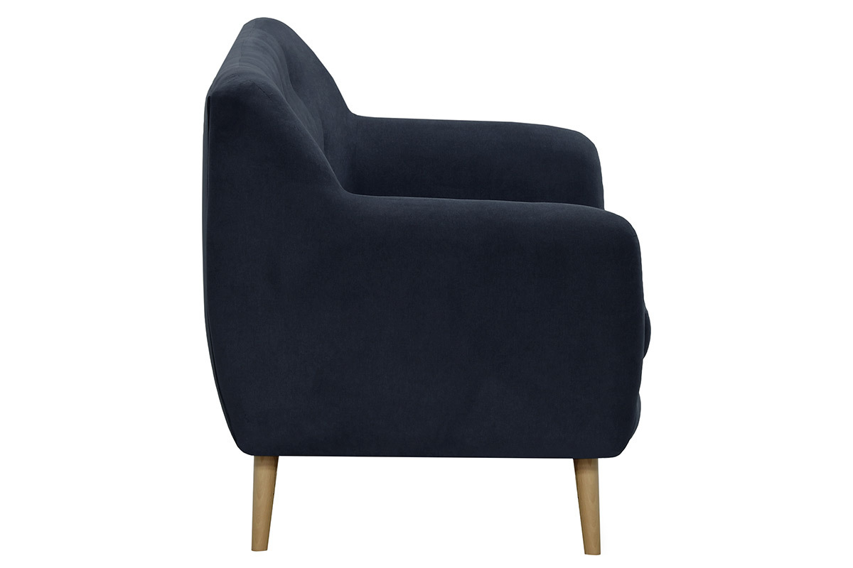 Sof� 3 plazas tejido azul oscuro ABSOLUTE