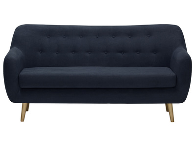 Sof&aacute; 3 plazas tejido azul oscuro ABSOLUTE