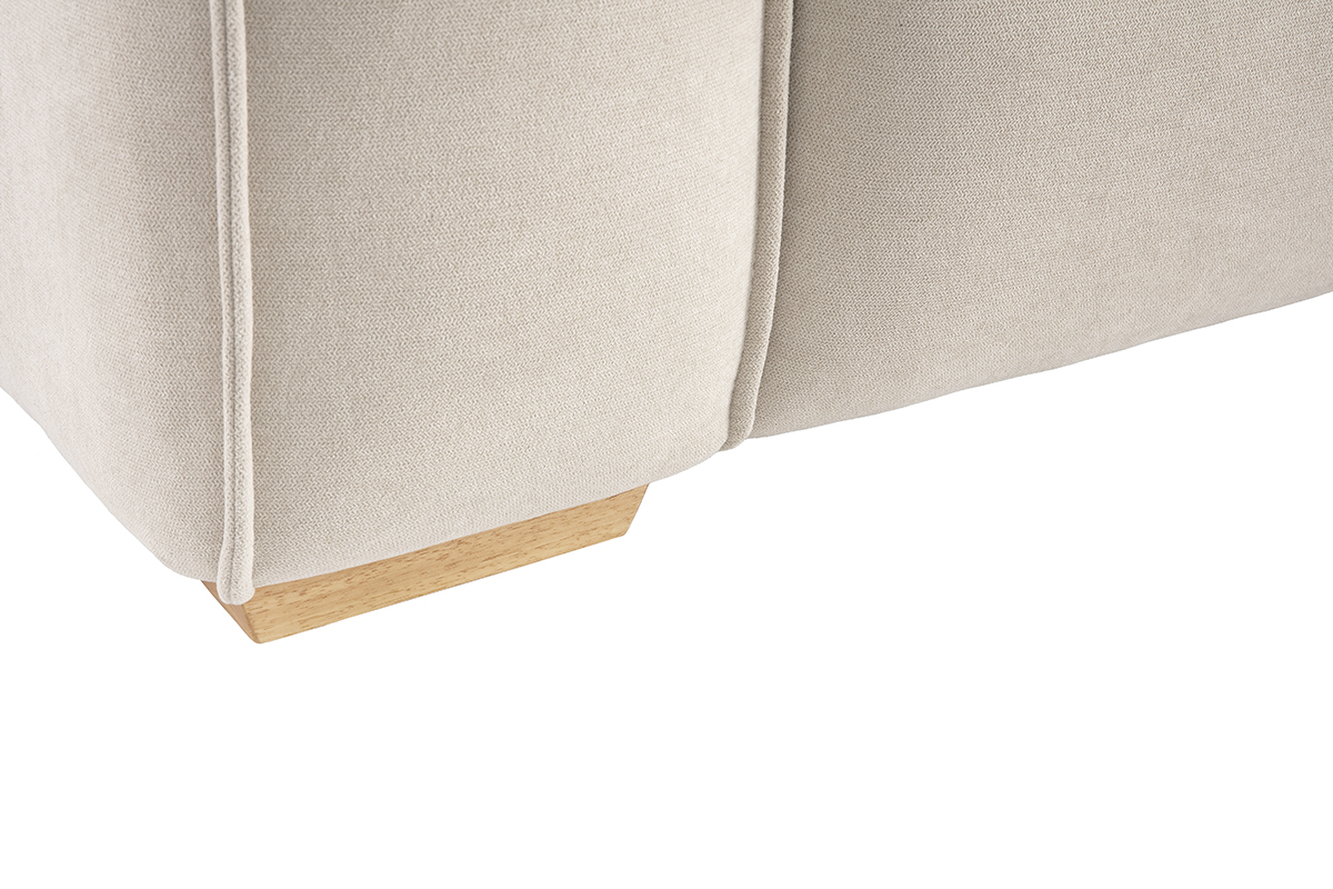 Sof 3plazas tejido efecto terciopelo natural COBAIN