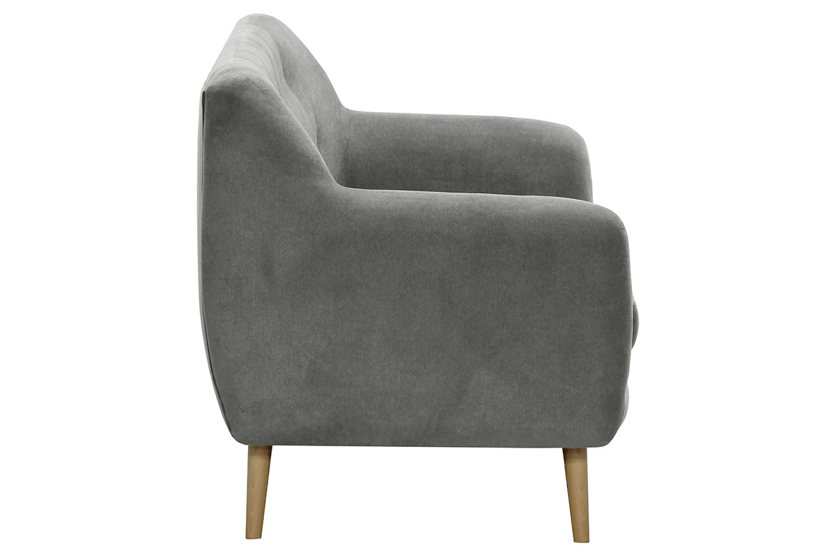 Sof� 3 plazas tejido gris ABSOLUTE