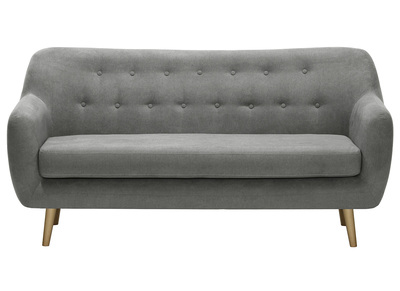 Sof&aacute; 3 plazas tejido gris ABSOLUTE