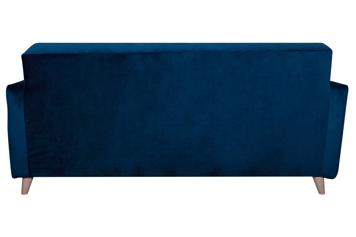 Sof 3 plazas terciopelo azul oscuro CIGALE