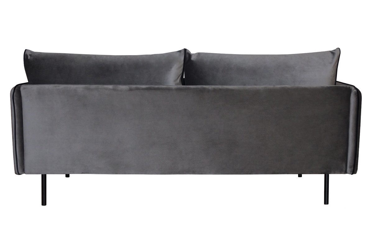 Sof 3 plazas terciopelo gris PIGALE
