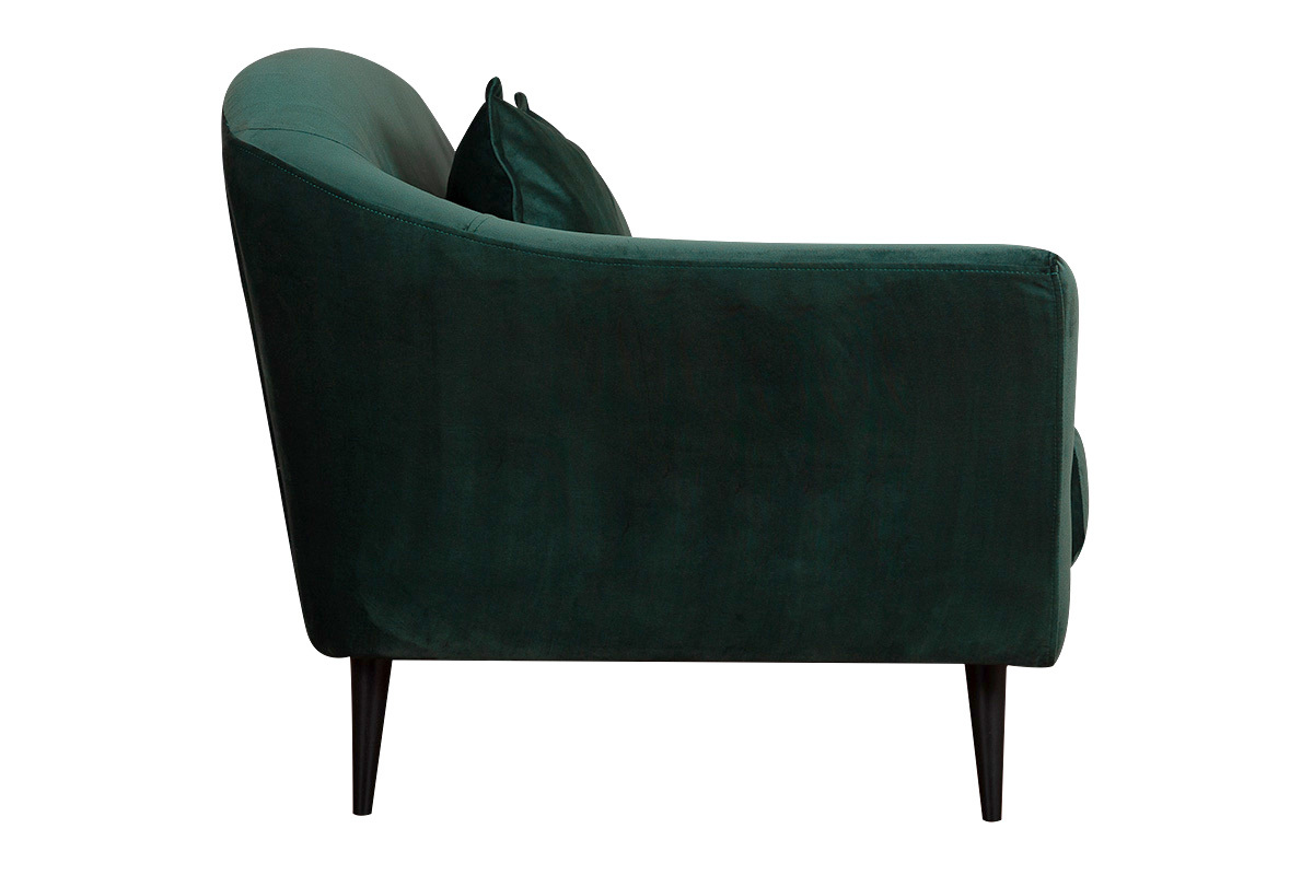 Sof 3 plazas terciopelo verde FOLIES