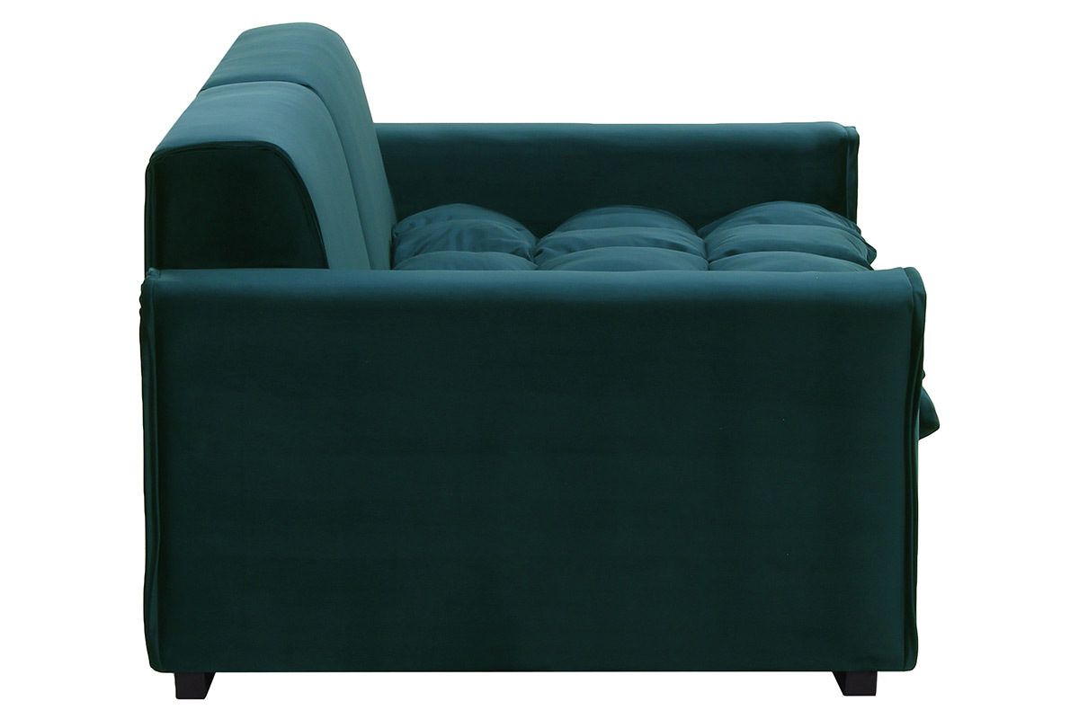 Sof 3 plazas terciopelo verde MELLOW