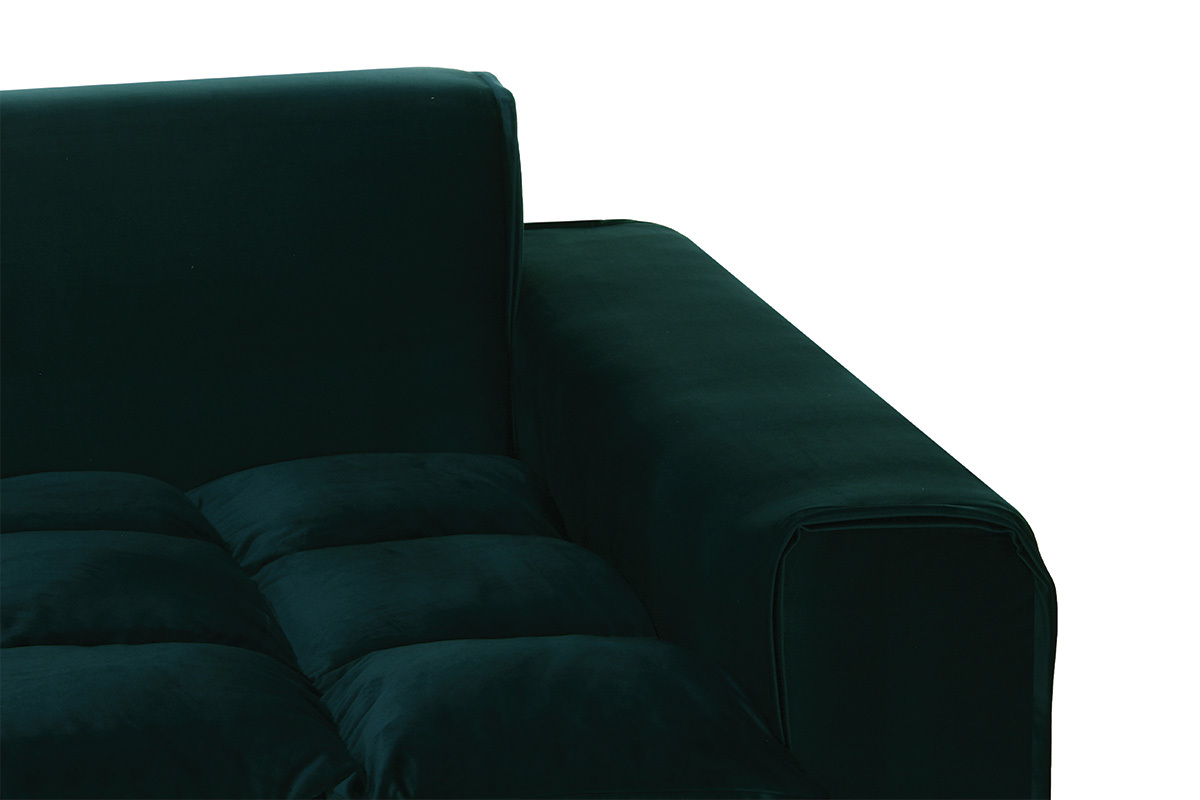 Sof 3 plazas terciopelo verde MELLOW