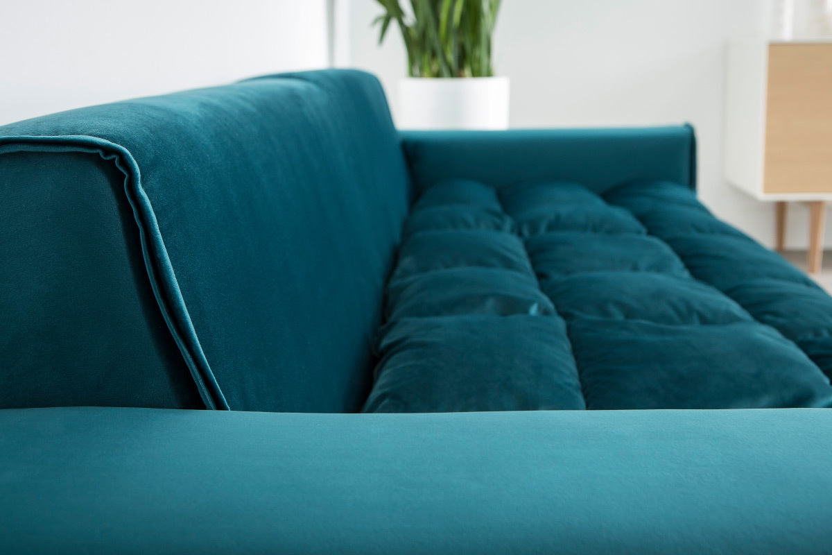 Sof 3 plazas terciopelo verde MELLOW