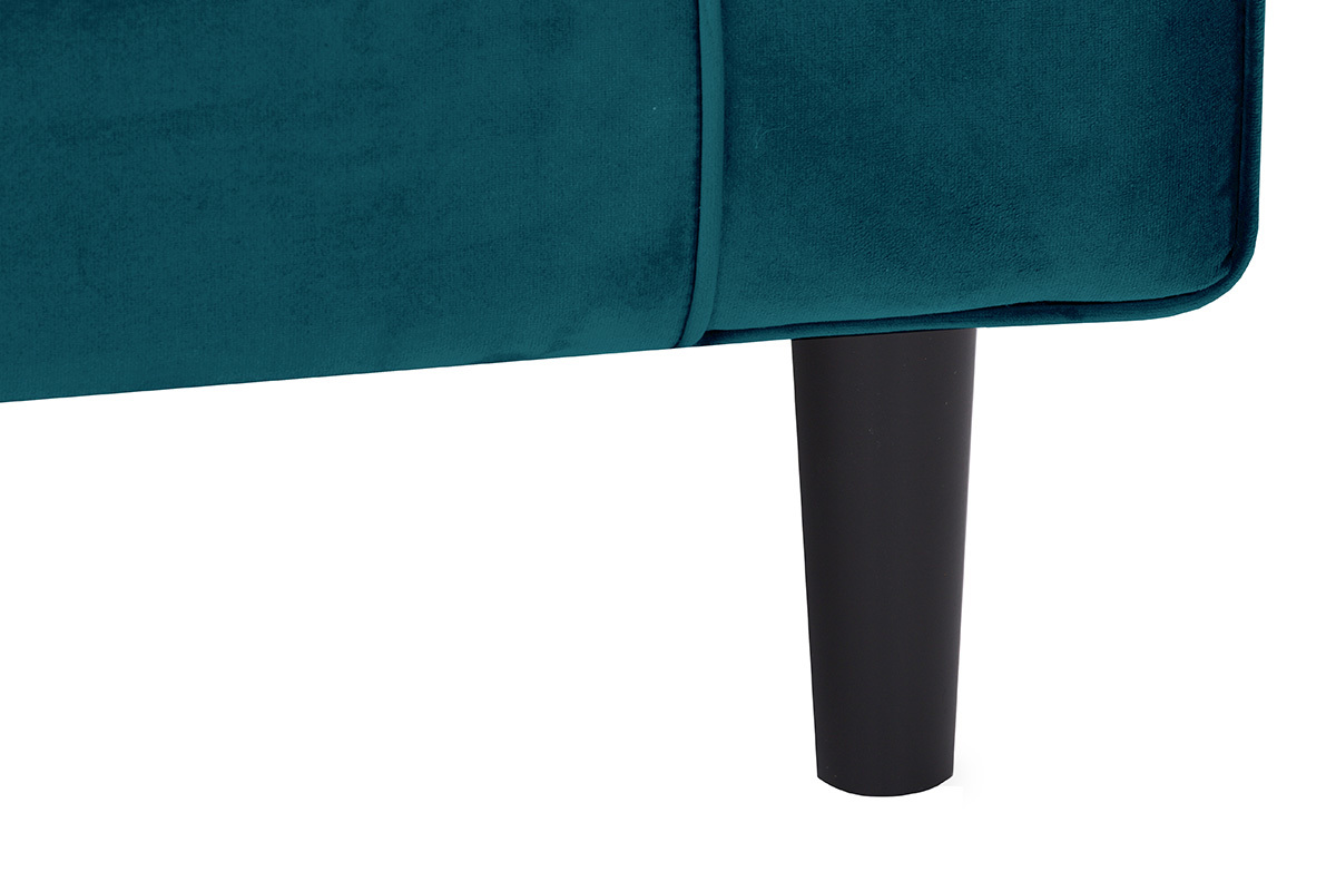 Sof� 3 plazas terciopelo verde petr�leo WILLIAM