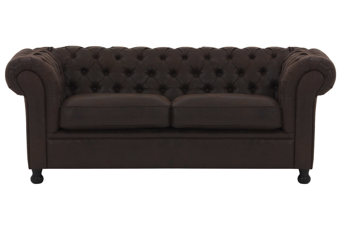 Sof 3 plazas vintage marrn CHESTERFIELD