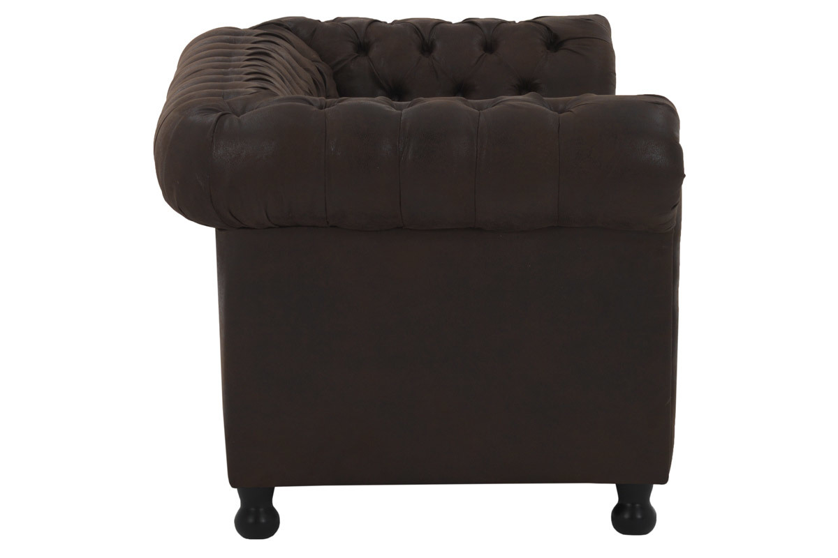 Sof 3 plazas vintage marrn CHESTERFIELD