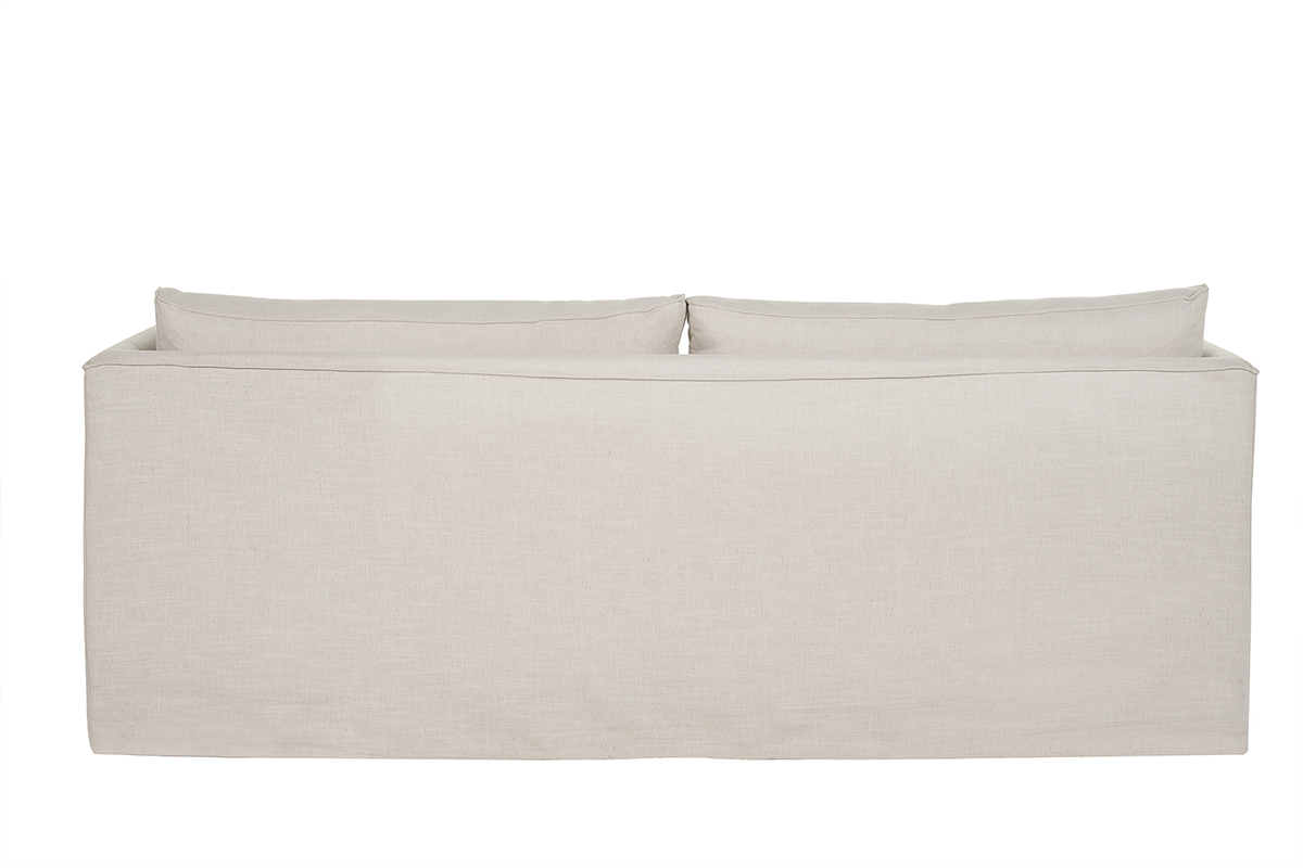 Sof 4-5 plazas desenfundable de tejido beige ADELE