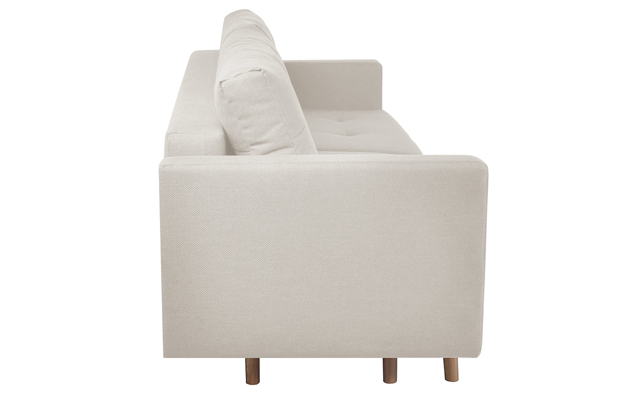 Sof cama 3plazas estilo nrdico con cajn beige MIRA