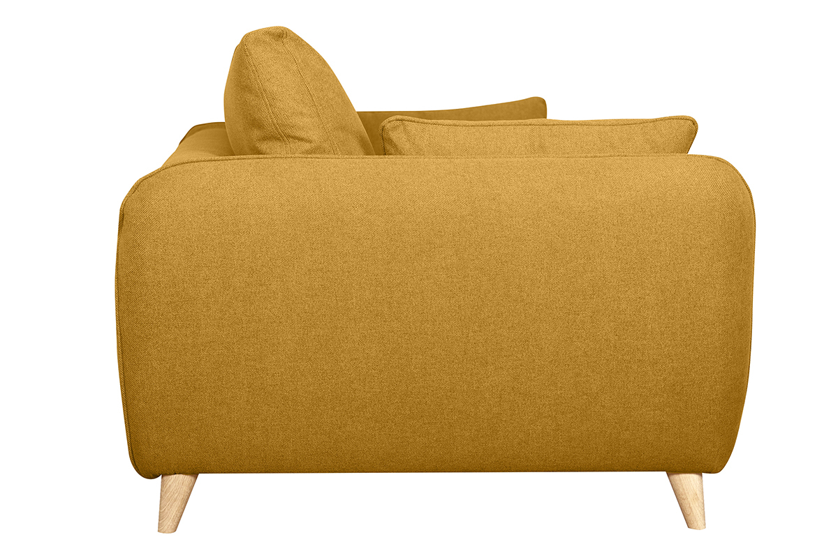 Sof cama 3plazas nrdico amarillo comino con colchn de 10cm CREEP
