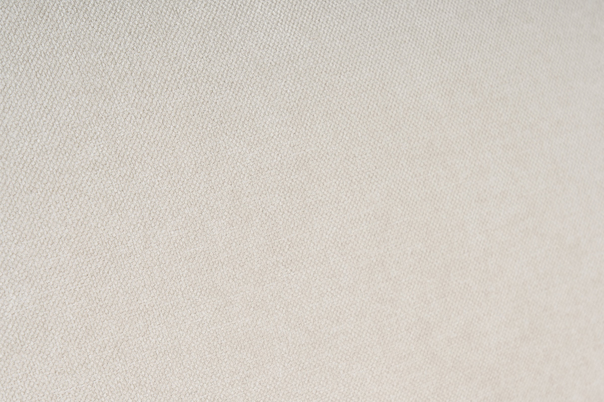 Tela efecto terciopelo beige del sof� convertible LEANDRE.