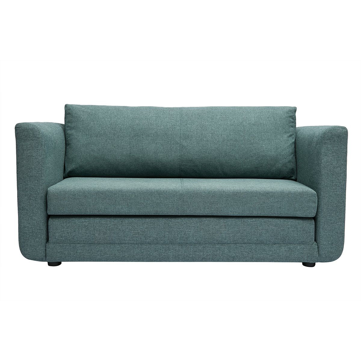 Sofá cama de 2 plazas de tela verde gris LEON