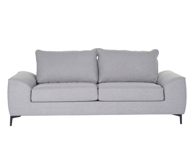 Sofá cama convertible 2 plazas en tejido gris claro AMIKO - Miliboo